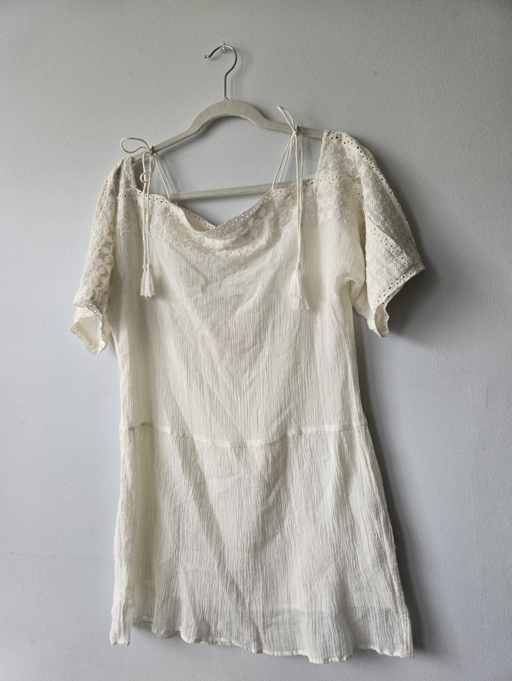 Zara Trafaluc Collection Cold Shoulder Top Boho NWT8